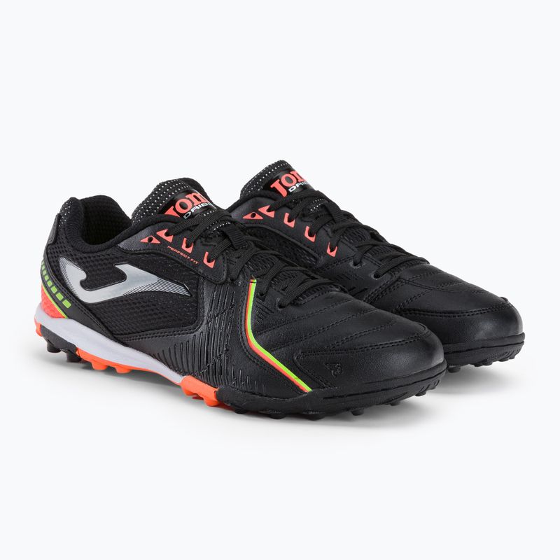 Scarpe da calcio Joma Dribling TF da uomo nero/rosso 4