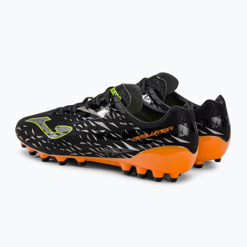 Scarpe da calcio da uomo Joma Evolution Cup AG nero/arancio 3