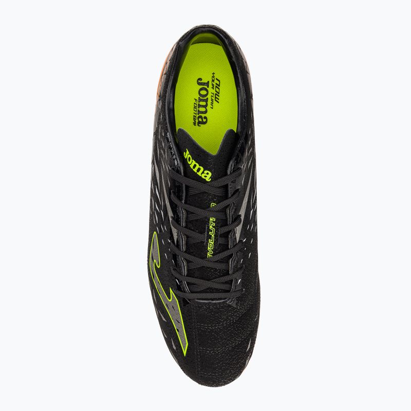 Scarpe da calcio da uomo Joma Evolution Cup AG nero/arancio 6