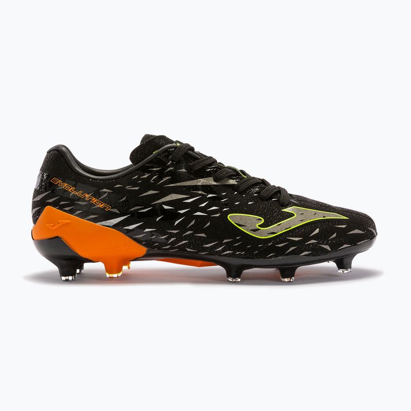 Scarpe da calcio da uomo Joma Evolution Cup FG nero/arancio 11