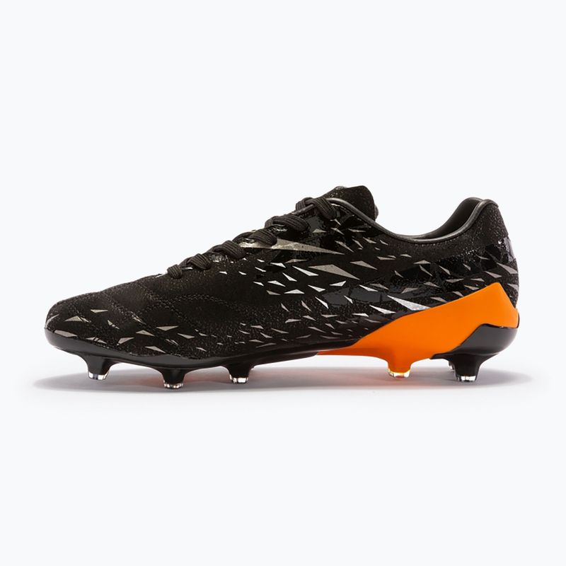 Scarpe da calcio da uomo Joma Evolution Cup FG nero/arancio 12