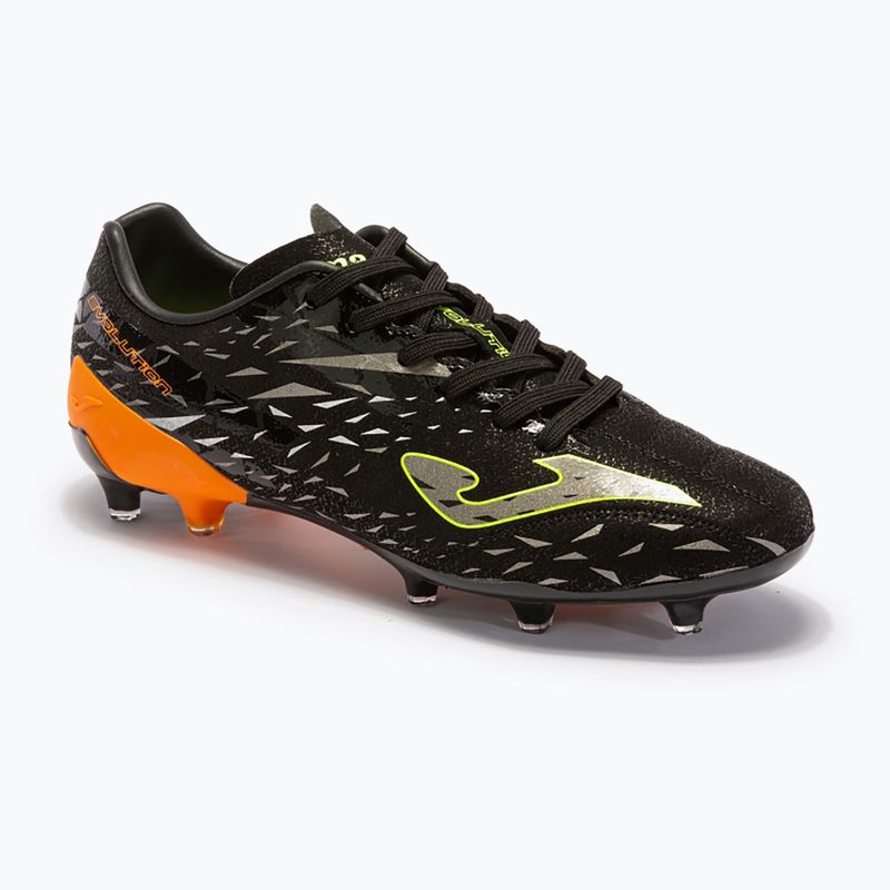 Scarpe da calcio da uomo Joma Evolution Cup FG nero/arancio 13