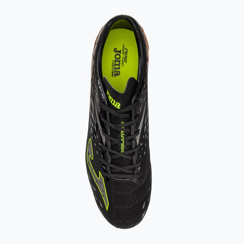 Scarpe da calcio da uomo Joma Evolution Cup FG nero/arancio 6