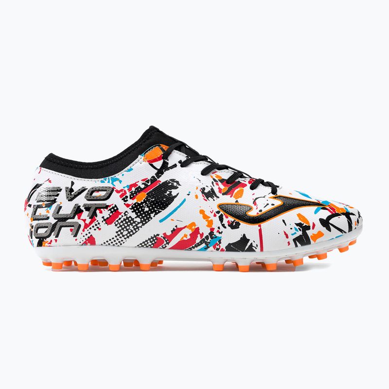 Scarpe da calcio Joma Evolution AG da uomo bianco/nero/arancio 2