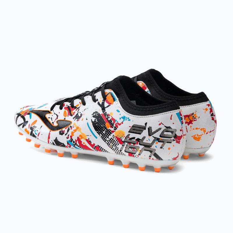 Scarpe da calcio Joma Evolution AG da uomo bianco/nero/arancio 3