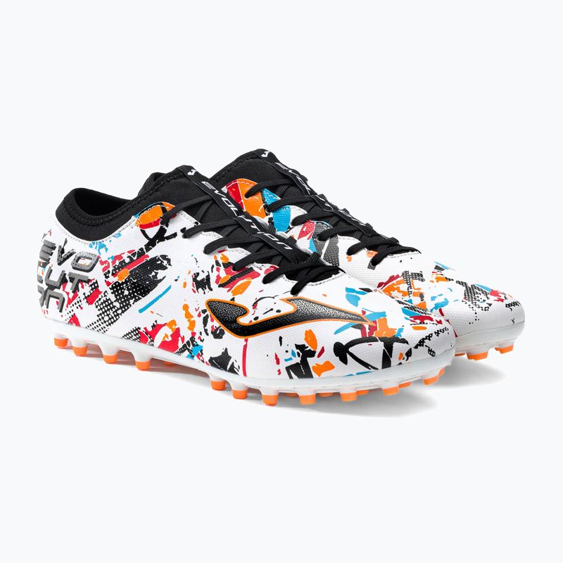 Scarpe da calcio Joma Evolution AG da uomo bianco/nero/arancio 4