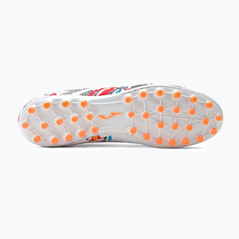 Scarpe da calcio Joma Evolution AG da uomo bianco/nero/arancio 5
