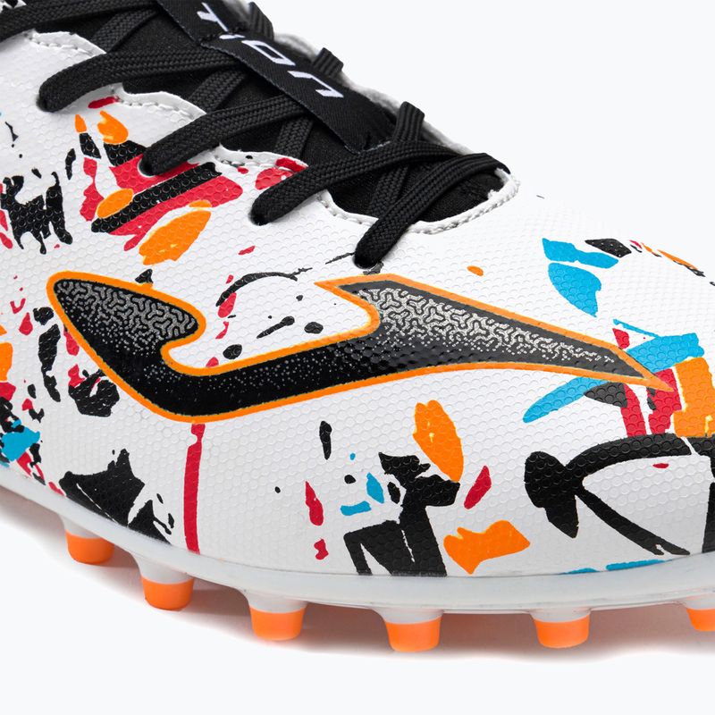 Scarpe da calcio Joma Evolution AG da uomo bianco/nero/arancio 7