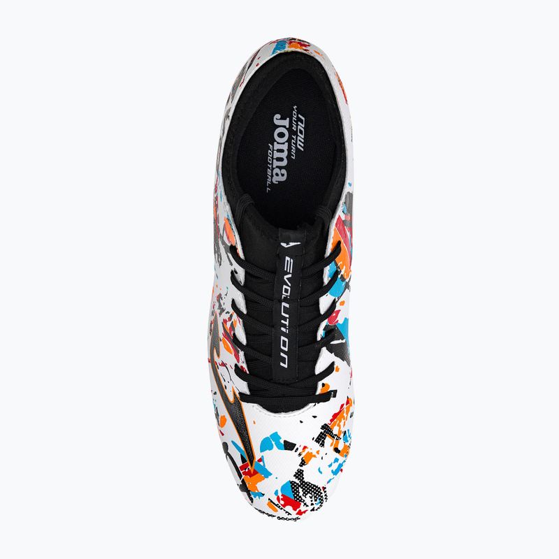 Scarpe da calcio Joma Evolution FG da uomo bianco/nero/arancio 6