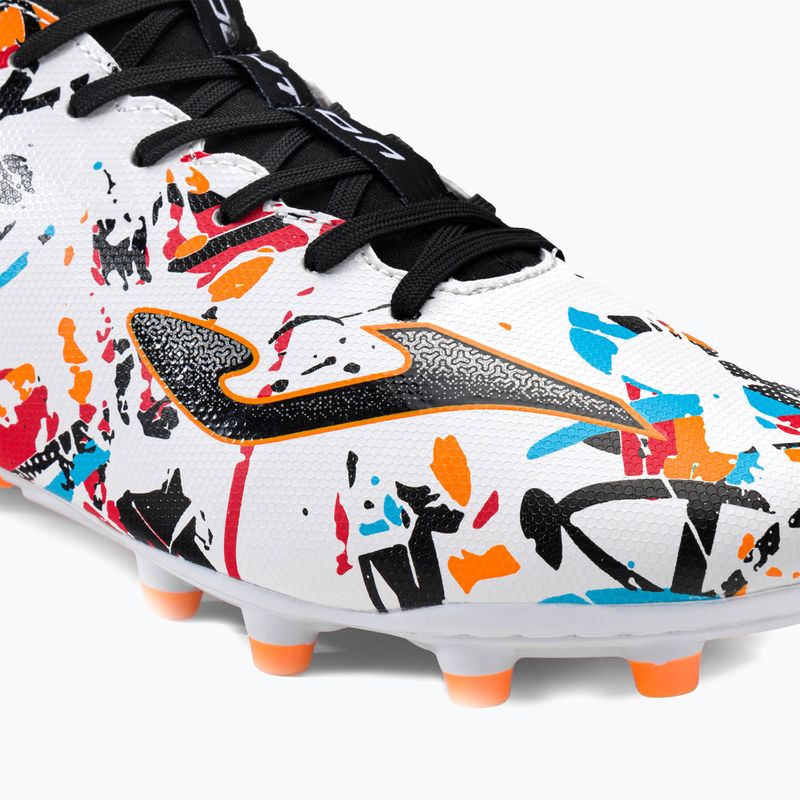 Scarpe da calcio Joma Evolution FG da uomo bianco/nero/arancio 7