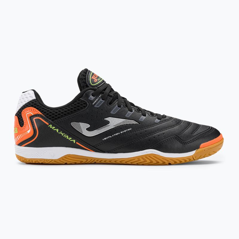 Scarpe da calcio Joma Maxima IN da uomo, nero/arancio 2