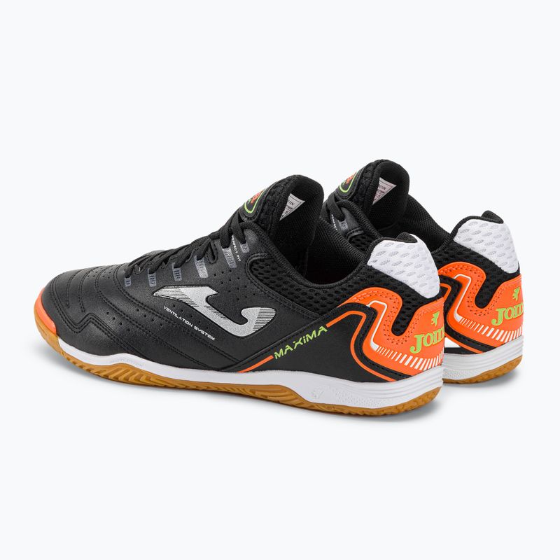 Scarpe da calcio Joma Maxima IN da uomo, nero/arancio 4