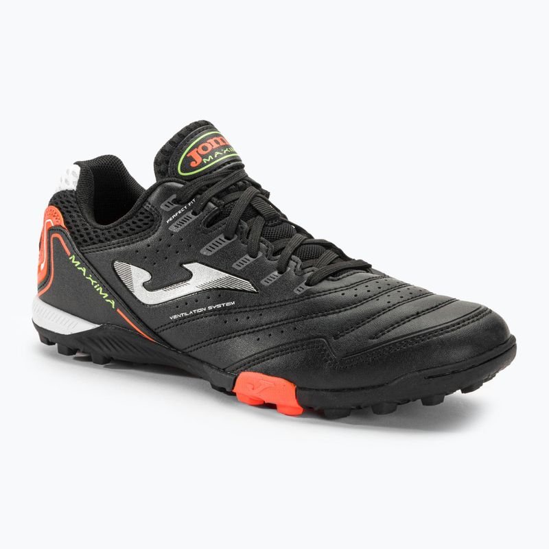 Scarpe da calcio Joma Maxima TF da uomo nero/arancio