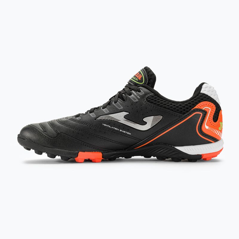 Scarpe da calcio Joma Maxima TF da uomo nero/arancio 3