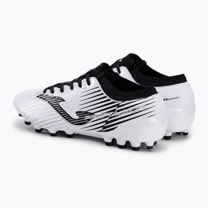 Scarpe da calcio Joma Propulsion Cup AG da uomo bianco/nero 3