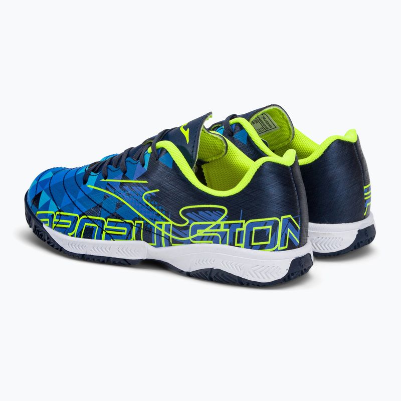 Scarpe da calcio da bambino Joma Propulsion IN blu/giallo 3