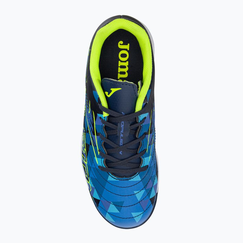 Scarpe da calcio da bambino Joma Propulsion IN blu/giallo 6