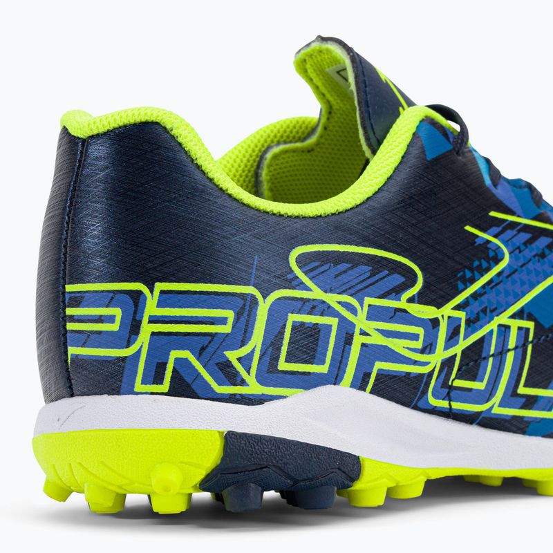 Scarpe da calcio Joma Propulsion TF da bambino blu/giallo 8