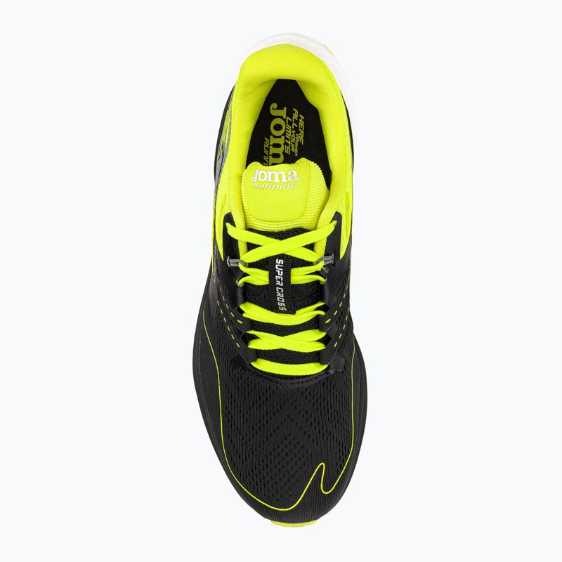 Scarpe da corsa da uomo Joma R.Super Cross nero/limone 6