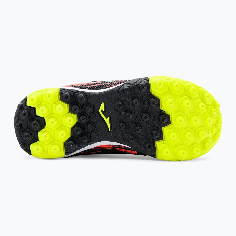 Scarpe da calcio Joma Super Copa TF da bambino nero/arancio 5