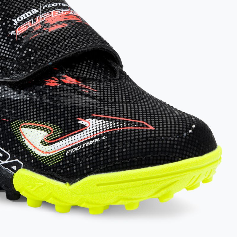 Scarpe da calcio Joma Super Copa TF da bambino nero/arancio 7
