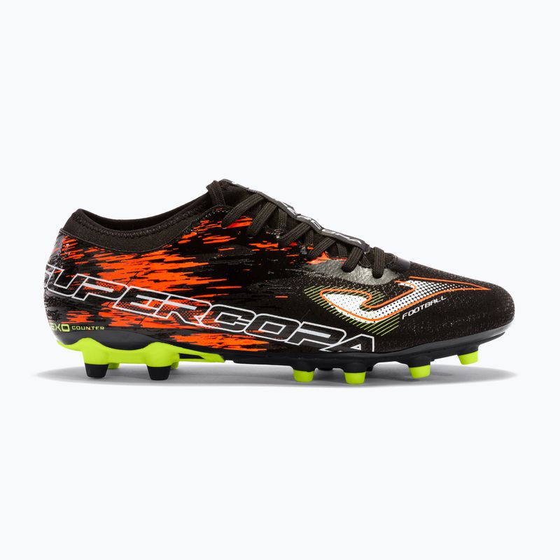 Scarpe da calcio Joma Super Copa FG nero/corallo uomo 10