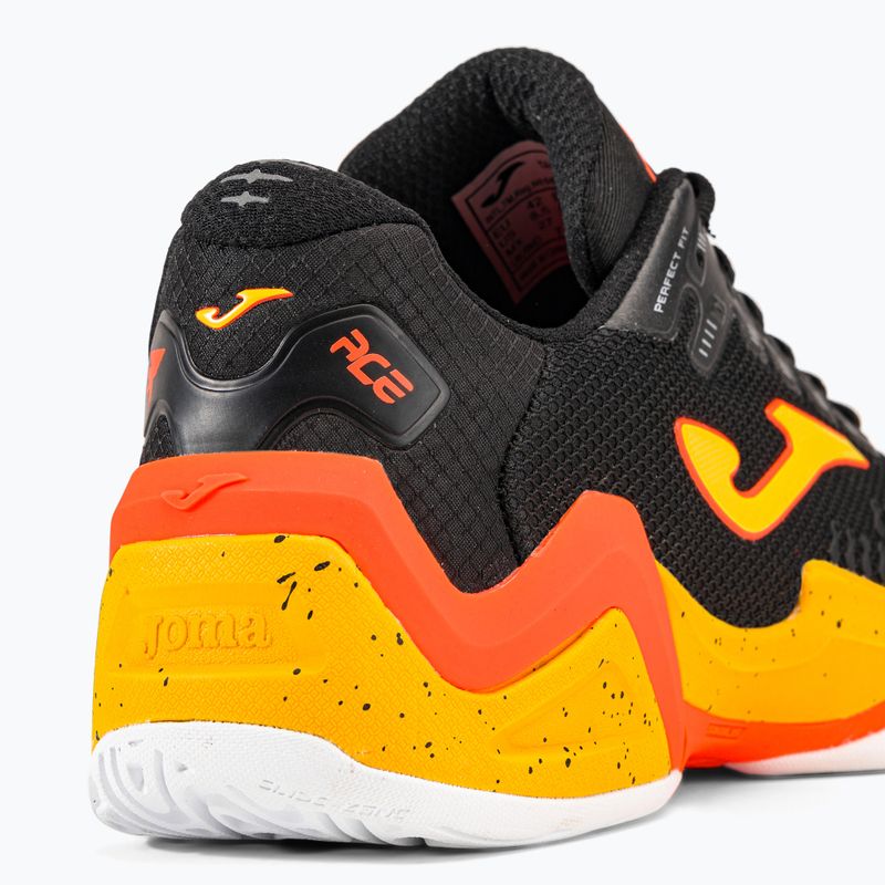 Scarpe da tennis da uomo Joma Ace T nero/arancio 9