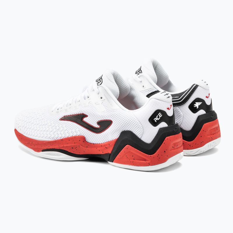 Scarpe da tennis da uomo Joma Ace T 2302 Clay bianco/rosso 3