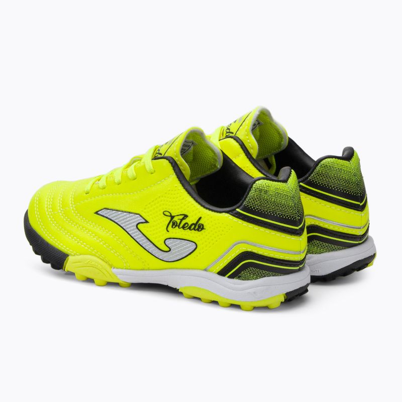 Scarpe da calcio Joma Toledo TF per bambini lemon fluor/nero 3