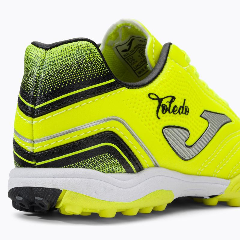 Scarpe da calcio Joma Toledo TF per bambini lemon fluor/nero 8