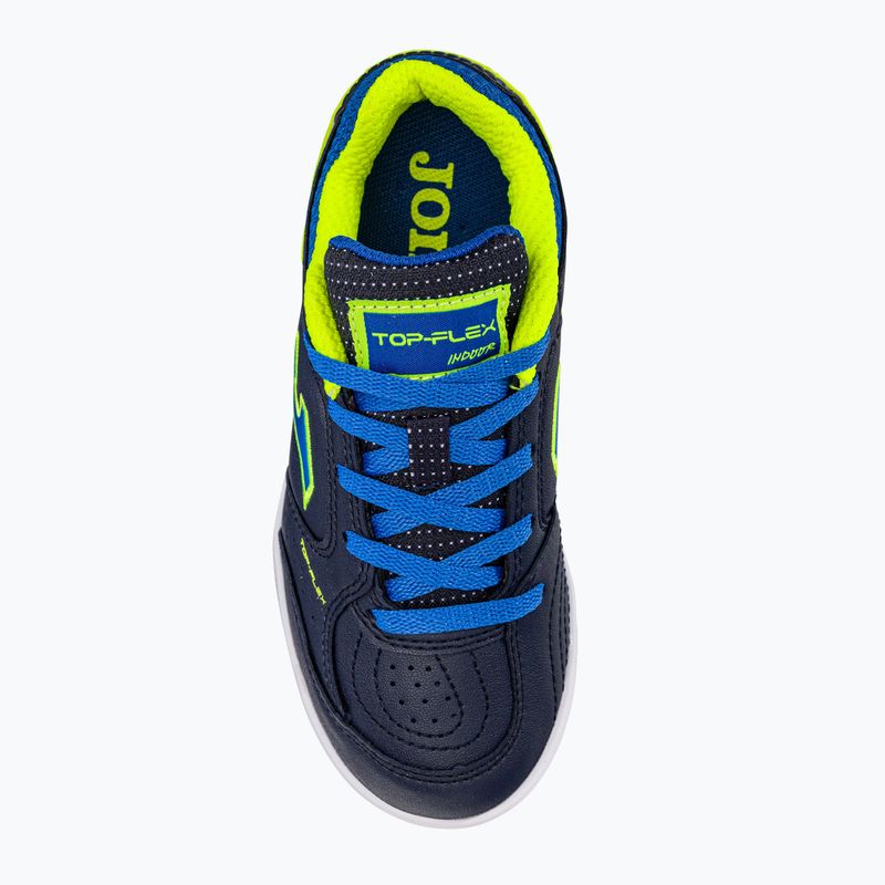 Scarpe da calcio per bambini Joma Top Flex IN blu/giallo 6