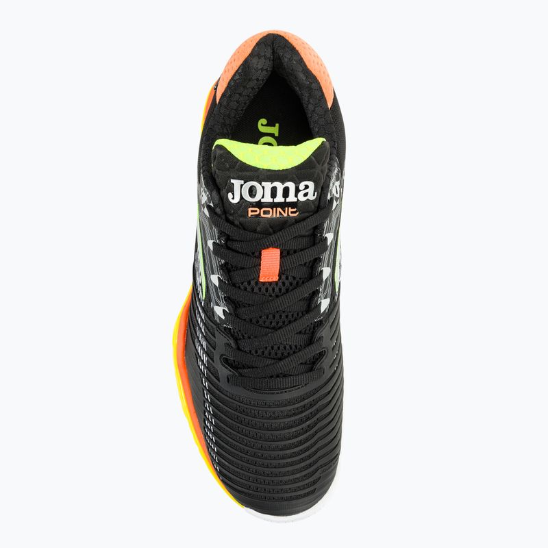 Scarpe da tennis da uomo Joma Point P nero/arancio 6