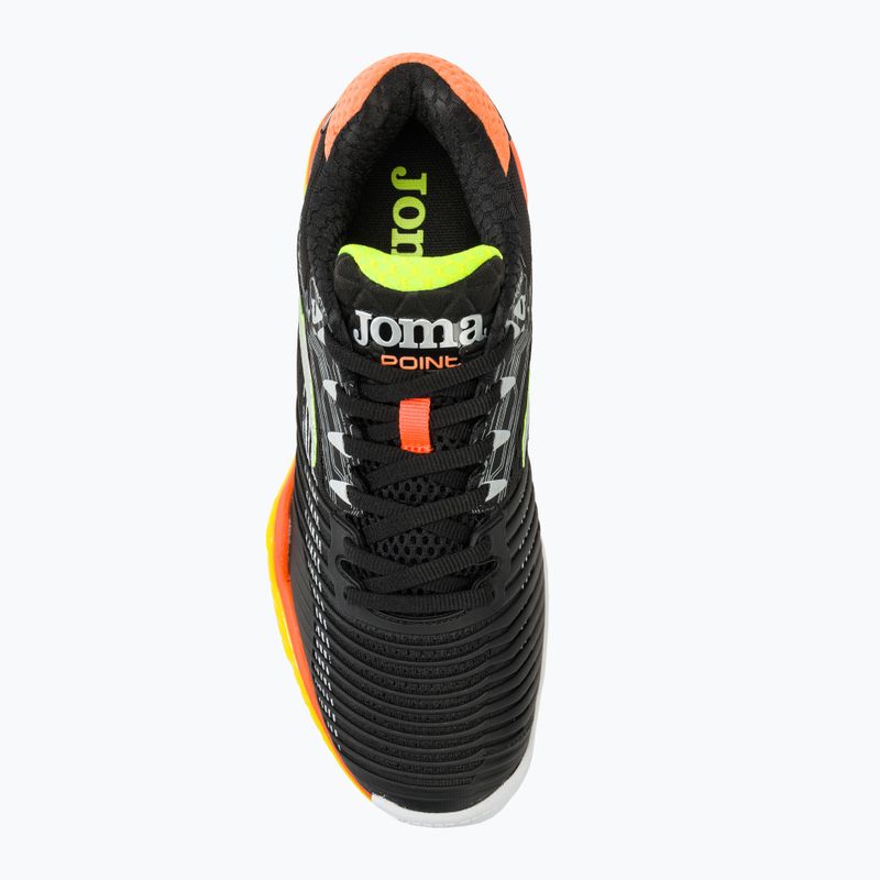 Scarpe da tennis da uomo Joma Point T nero/arancio 5