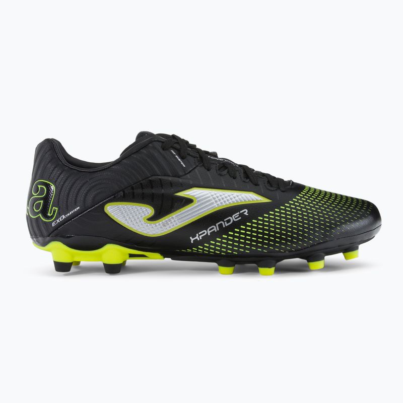 Scarpe da calcio Joma da uomo Xpander FG nero/limone fluoro 2