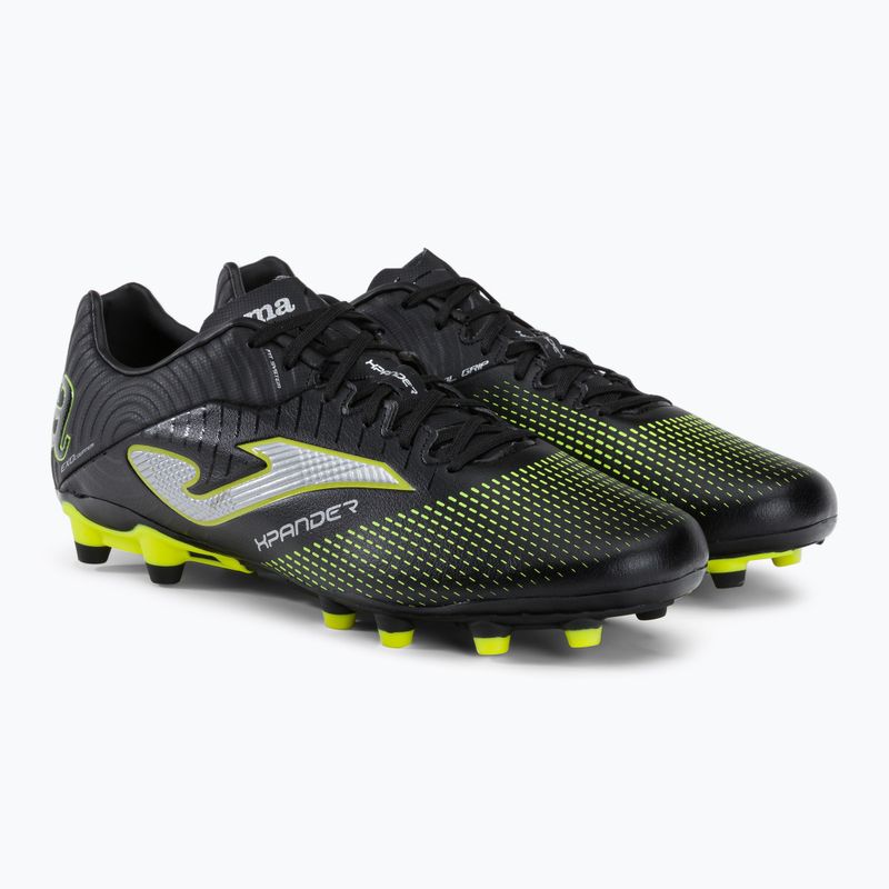 Scarpe da calcio Joma da uomo Xpander FG nero/limone fluoro 4