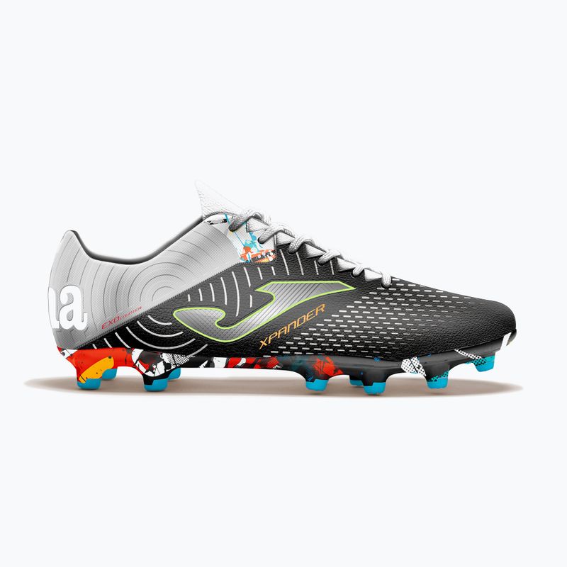 Scarpe da calcio Joma da uomo Xpander FG nero/argento 11