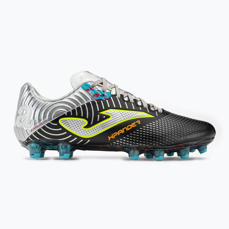 Scarpe da calcio Joma da uomo Xpander FG nero/argento 2