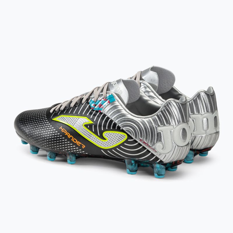 Scarpe da calcio Joma da uomo Xpander FG nero/argento 3