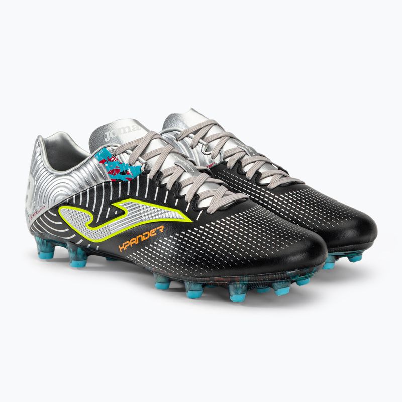 Scarpe da calcio Joma da uomo Xpander FG nero/argento 4