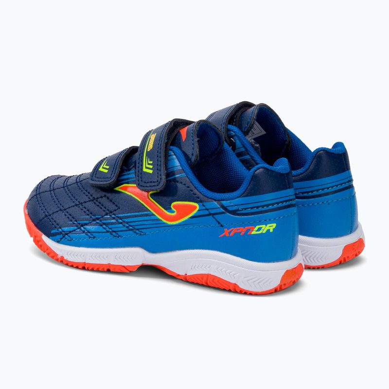Scarpe da calcio Joma Xpander IN navy/orange fluor per bambini 3