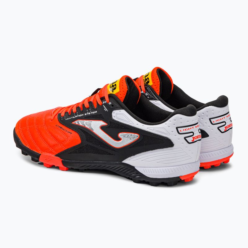 Scarpe da calcio Joma Cancha TF da uomo arancione/nero 3