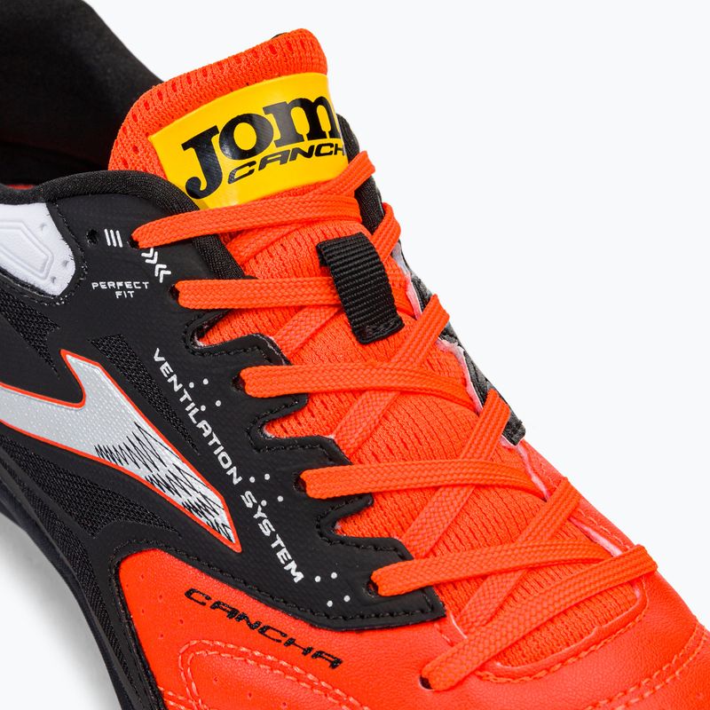 Scarpe da calcio Joma Cancha TF da uomo arancione/nero 8