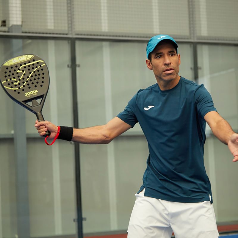 Camicia da tennis da uomo Joma Torneo blu navy 2