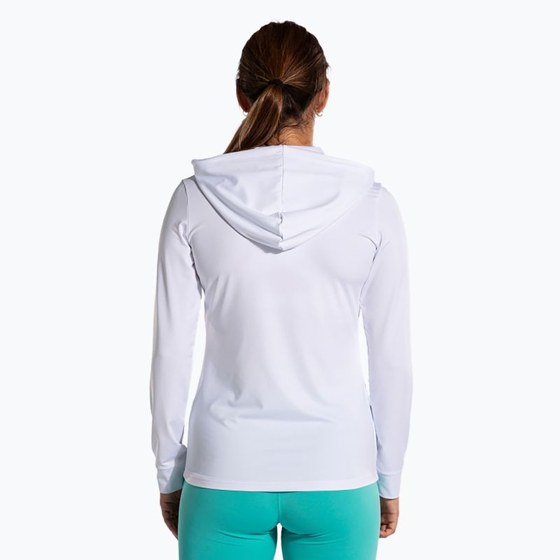 Felpa tennis donna Joma Sculpture II Zip-Up Hoodie bianco 3