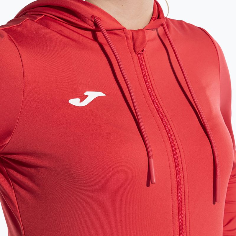 Felpa tennis donna Joma Sculpture II Zip-Up Hoodie rosso 5