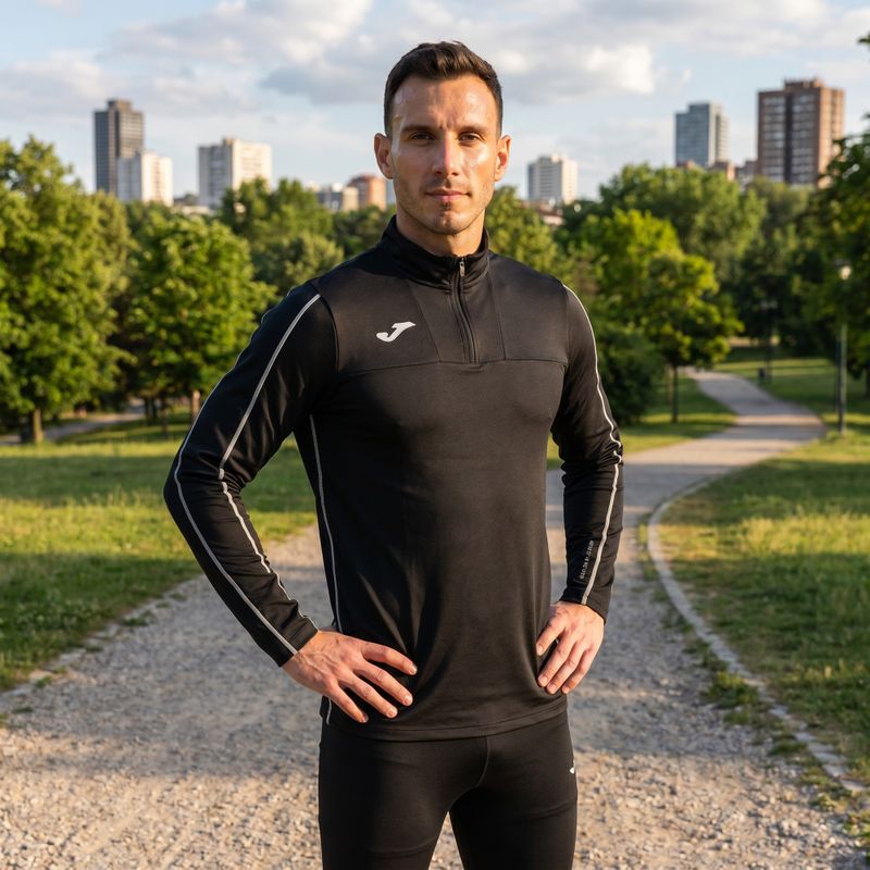 Felpa da running Joma R-Trail Nature uomo, nero 12