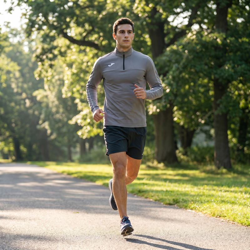Felpa da running Joma R-Trail Nature grigio uomo 11