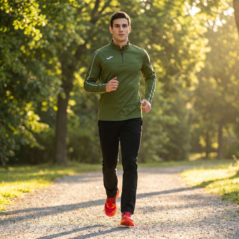 Felpa da corsa Joma R-Trail Nature kaki da uomo 11