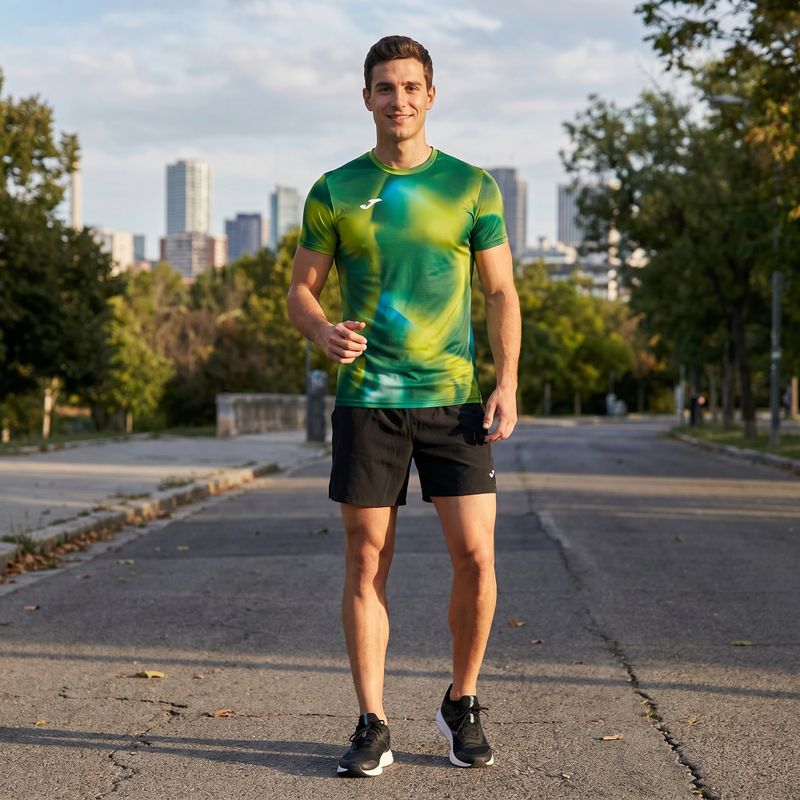 Maglia da corsa Joma R-Trail Nature verde da uomo 8