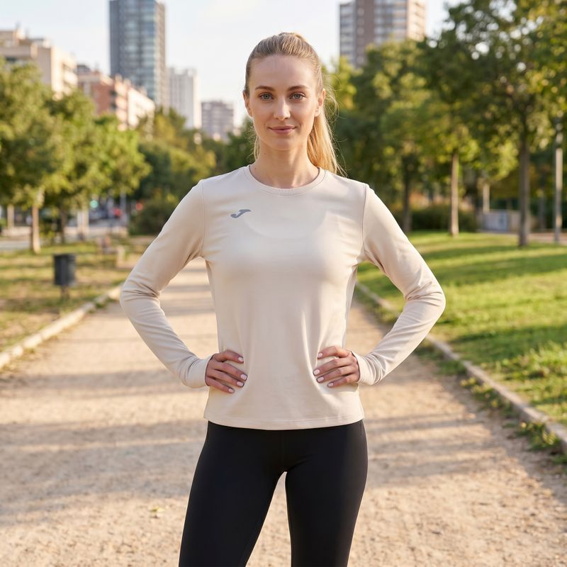 Felpa running donna Joma R-Nature beige 11
